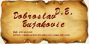 Dobroslav Bujaković vizit kartica
